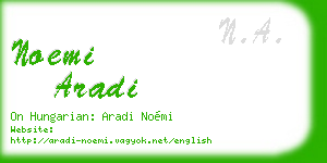 noemi aradi business card